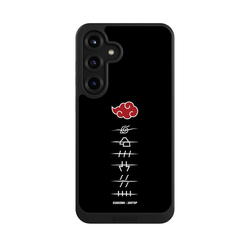 Galaxy S25 + NIVOcore Symboles des membres de l'Akatsuki noirs