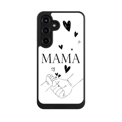 Samsung Galaxy S25+  NIVOcore Muttertag Line Art Hände Schwarz Weiß