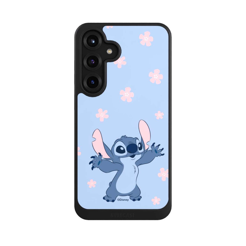 Galaxy S25 + NIVOcore Stitch Pastel Flowers Blue