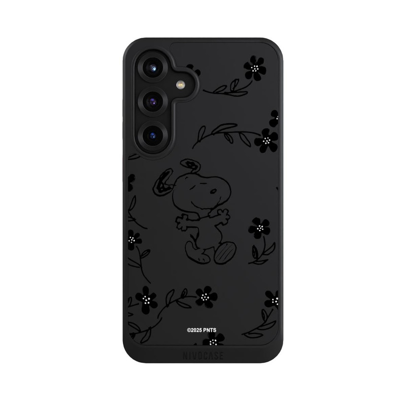 Galaxy S25 + NIVOcore Snoopy und Flowers Transparent