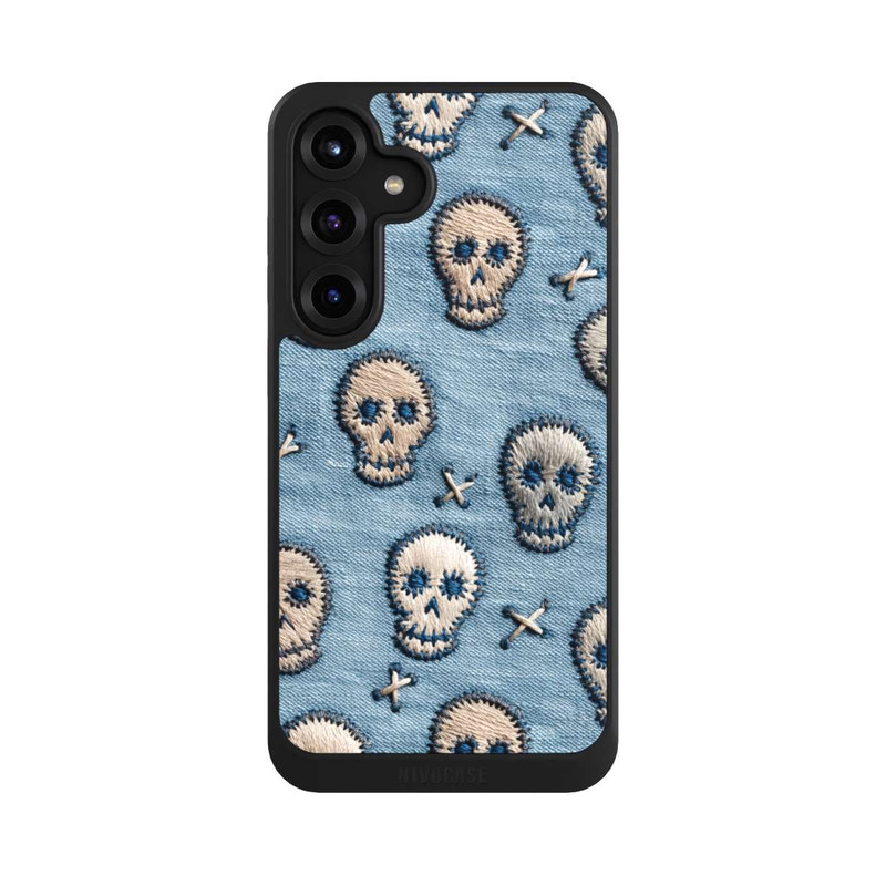Galaxy S25 + NIVOcore Skulls on Jeans Pattern