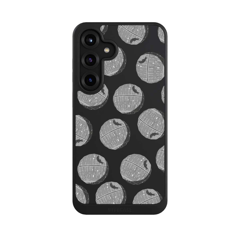 Galaxy S25 + NIVOcore death-star-pattern-transparent