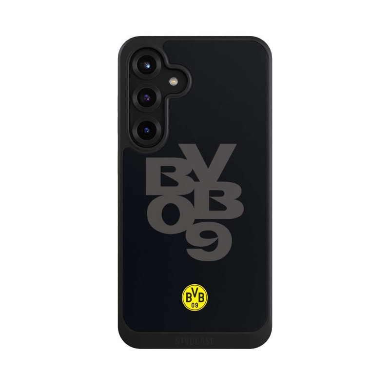 Galaxy S25 + NIVOcore BVB09 Grau Schwarz