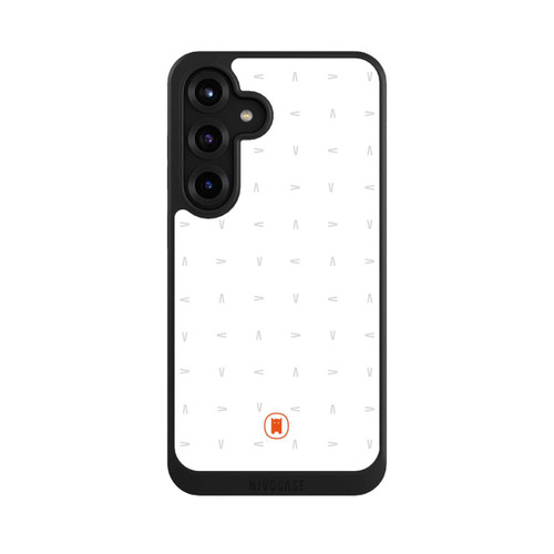 Samsung Galaxy S25+  NIVOcore Nivocase Muster Weiss Grau