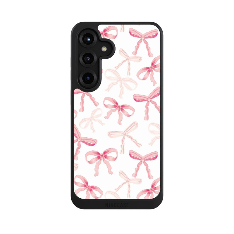 Galaxy S25 + NIVOcore Light Pink Bow Pattern