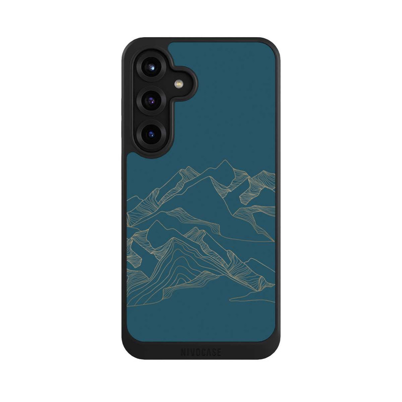 Galaxy S25 + NIVOcore Berglandschaft blau
