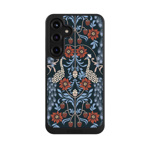 Samsung Galaxy S25+  NIVOcore Vintage Peacock Garden Arts and Crafts Floral Dark