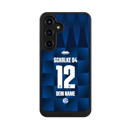 Samsung Galaxy S25+  NIVOcore Schalke 04 Trikot Personalisierbar 26-27