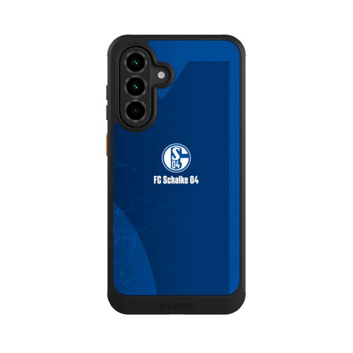 Samsung Galaxy A36 5G NIVOcore Schalke 04 Blauer Hintergrund Mit Logo