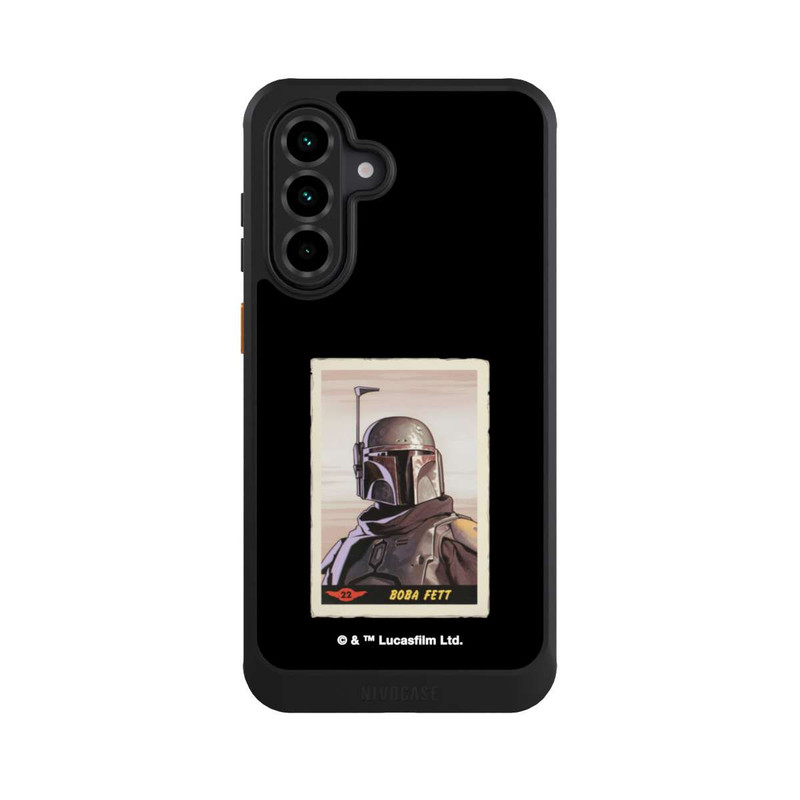 Galaxy A36 5G NIVOcore Boba Fett Badges Schwarzer Hintergrund