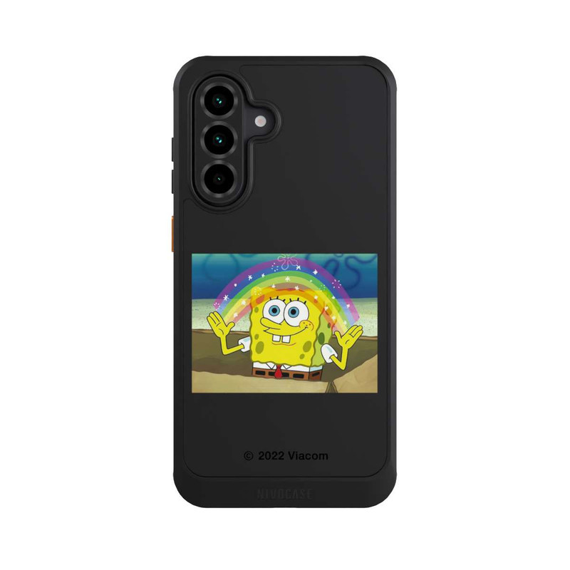 Galaxy A36 5G NIVOcore Spongebob - Regenbogen Meme transparent
