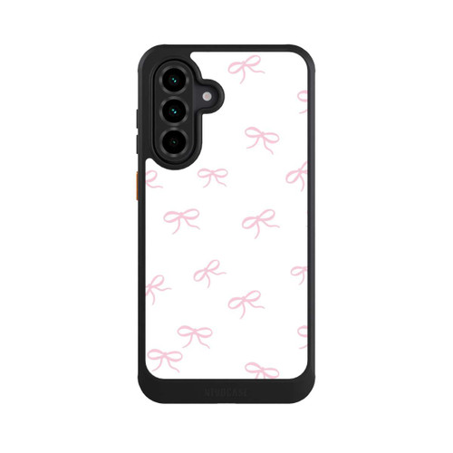 Samsung Galaxy A36 5G NIVOcore Schleifen Muster Rosa Weiß