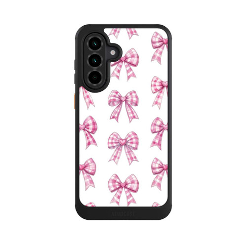 Samsung Galaxy A36 5G NIVOcore Pinke Gingham Herzen und Schleifen mit KI