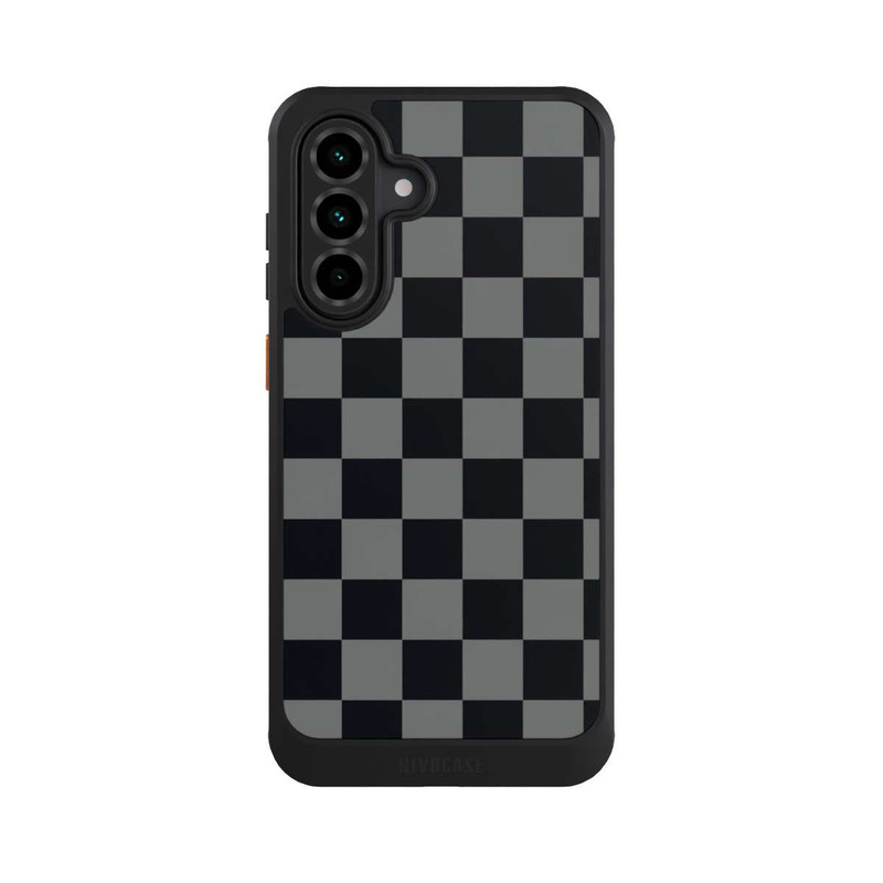 Galaxy A36 5G NIVOcore Schachbrett Schwarz Grau