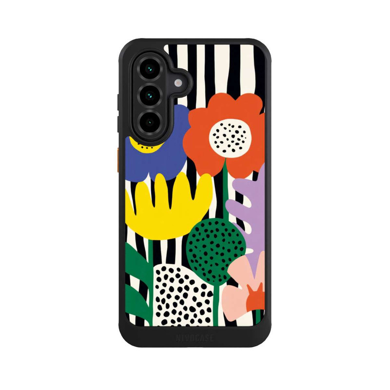 Galaxy A36 5G NIVOcore Flowers Striped Background
