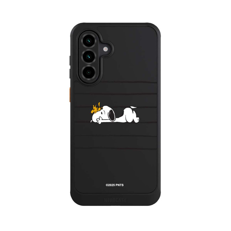 Galaxy A36 5G NIVOcore Snoopy Woodstock Streifen Peanuts Transparent