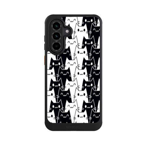 Samsung Galaxy A36 5G NIVOcore Katzentapete Schwarz Weiß