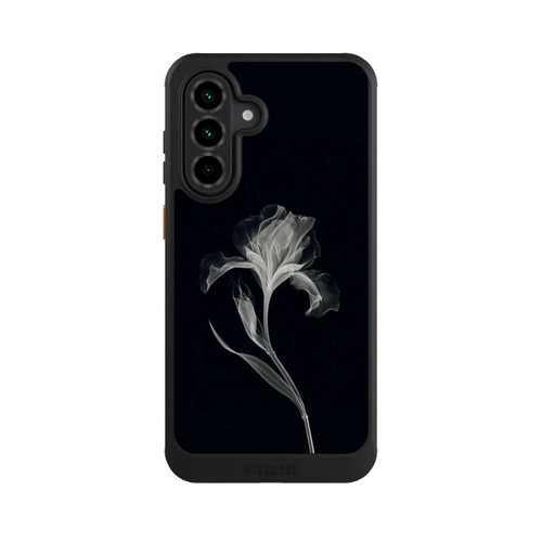Samsung Galaxy A36 5G NIVOcore Fleur négative Gris sur noir avec IA