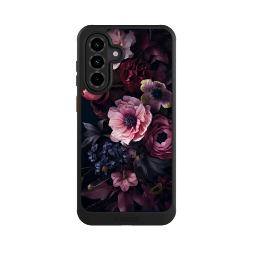 Samsung Galaxy A36 5G NIVOcore Rosa Blumenbild mit Pfingstrosen auf dunklem Hintergrund Mit KI