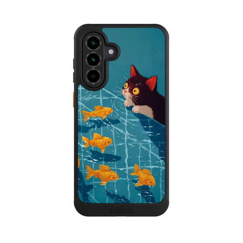 Samsung Galaxy A36 5G NIVOcore Cat in a Pool with AI