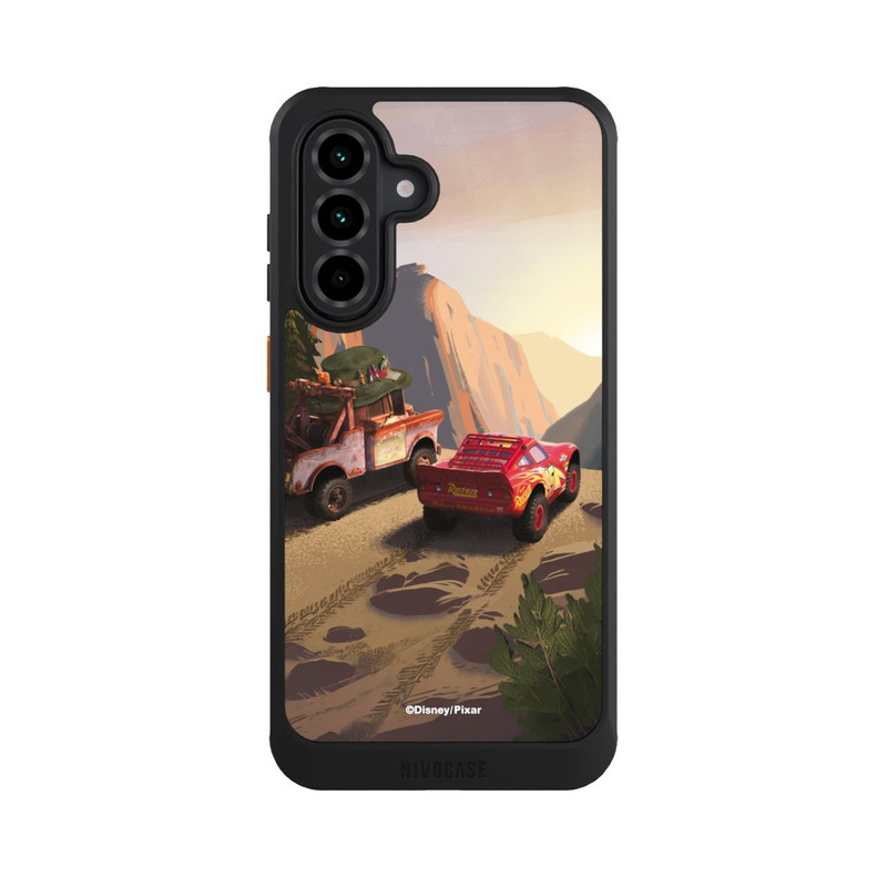 Galaxy A36 5G NIVOcore Disney Pixar Cars Sonnenuntergang Lightning McQueen und Hook