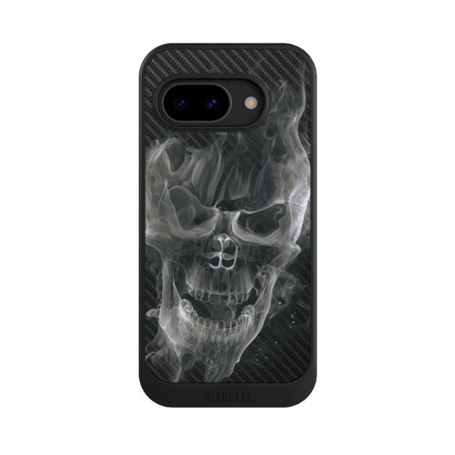 Google Pixel 9a NIVOcore rauchender Totenkopf Carbon