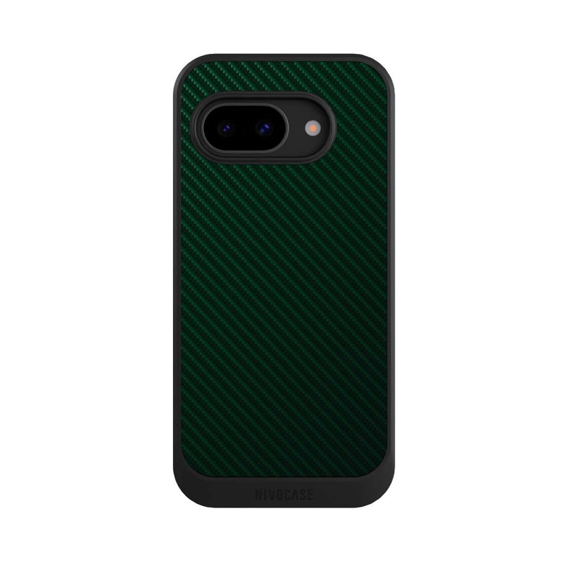 Pixel 9a NIVOcore British Racing Green Carbon
