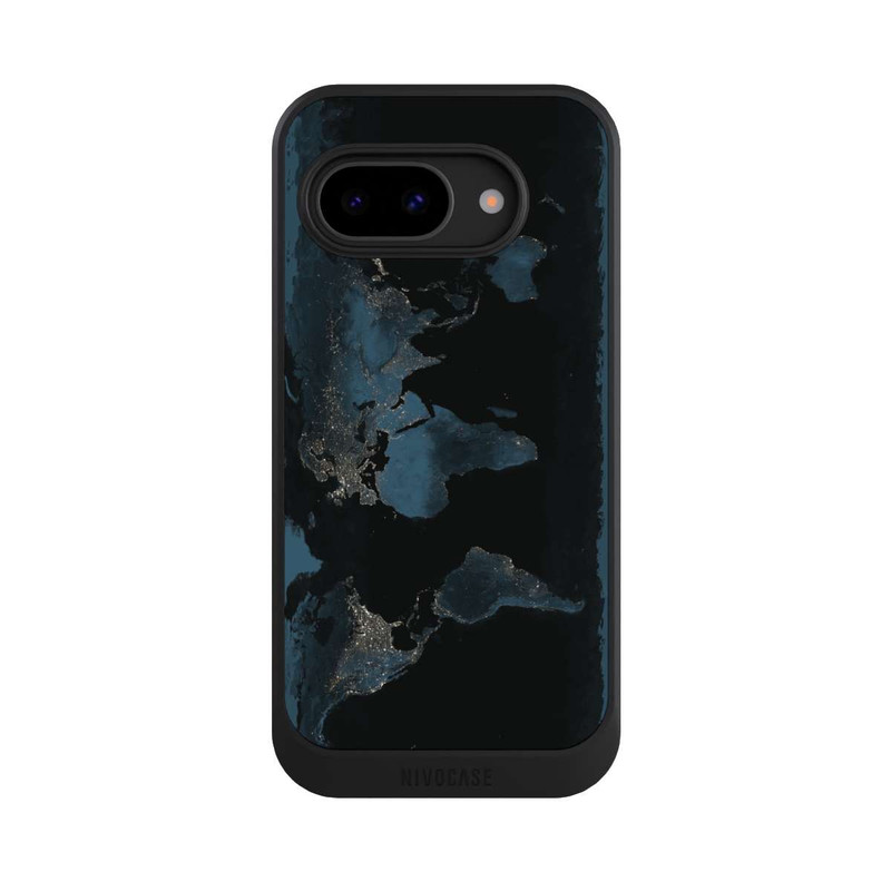 Pixel 9a NIVOcore Carte du Monde Nuit