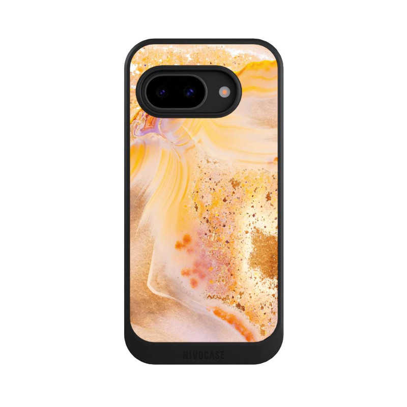 Pixel 9 a NIVOcore Marbre Orange Scintillant