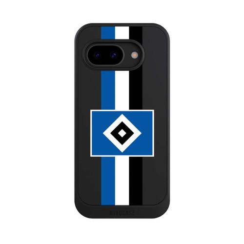 Google Pixel 9a NIVOcore HSV Streifen - Blau-Weiß-Schwarz - ohne Hintergrund