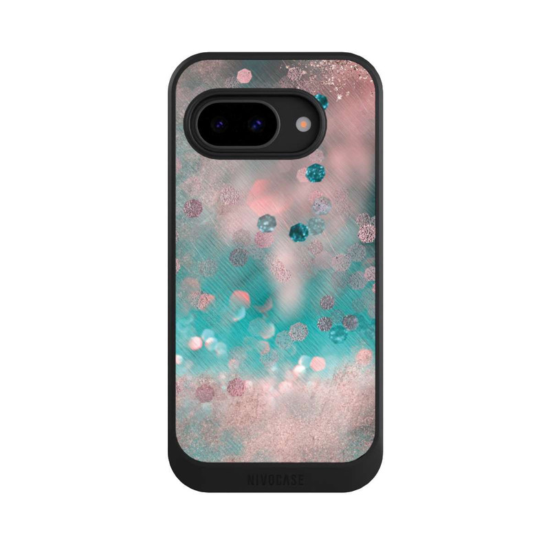 Pixel 9a NIVOcore Türkis-glamouröser Glitzerlook
