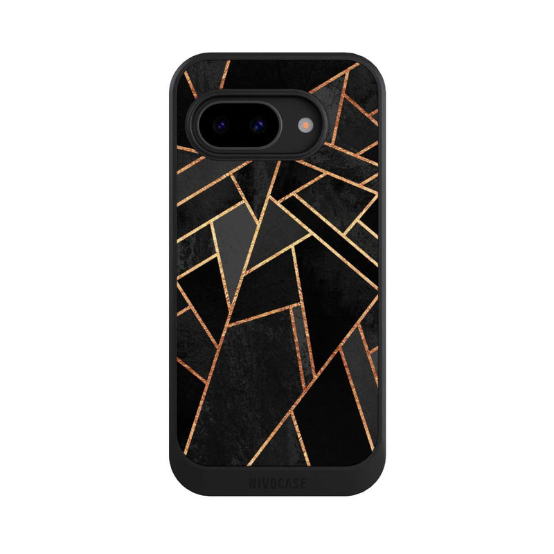 Pixel 9a NIVOcore Black Night Gold Print