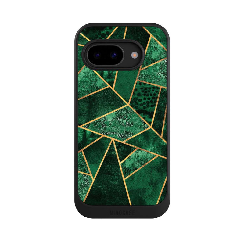 Pixel 9a NIVOcore Deep Emerald Gold Print