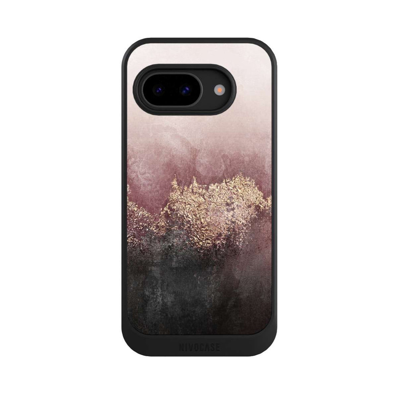 Pixel 9a NIVOcore Pink Sky Dust Gold Print
