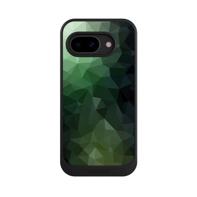 Pixel 9a NIVOcore Polygonal Mosaic Green