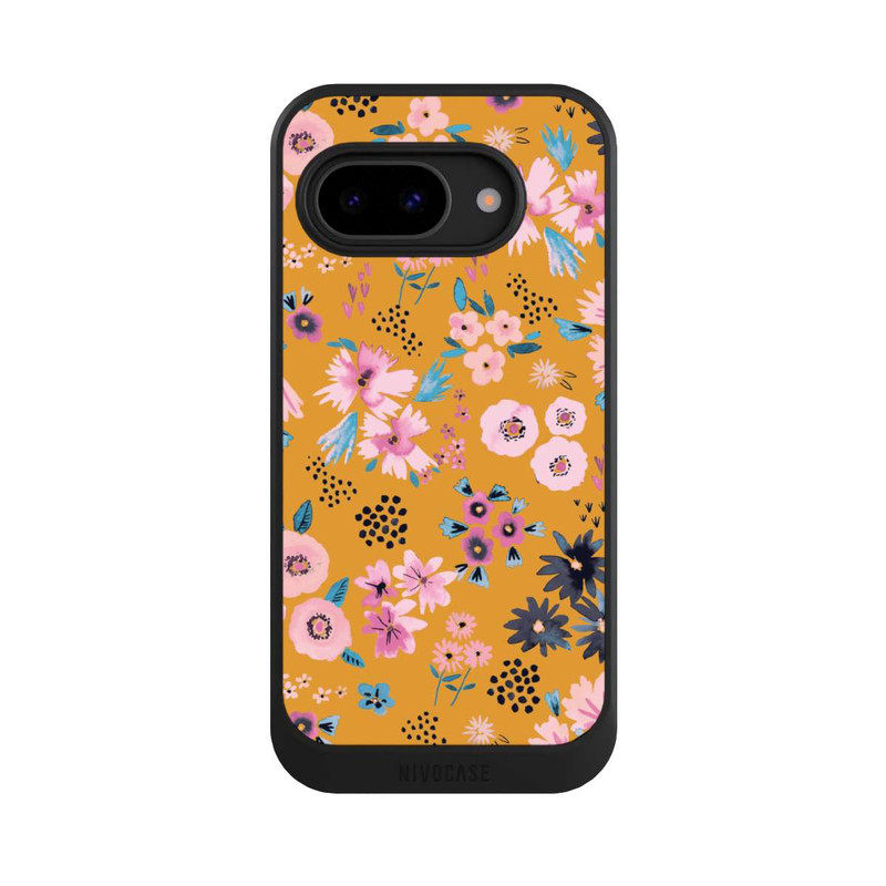 Pixel 9a NIVOcore Petites Fleurs Jaune Moutarde