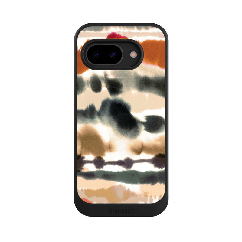 Pixel 9a NIVOcore Lignes d'aquarelle nautique douces orange