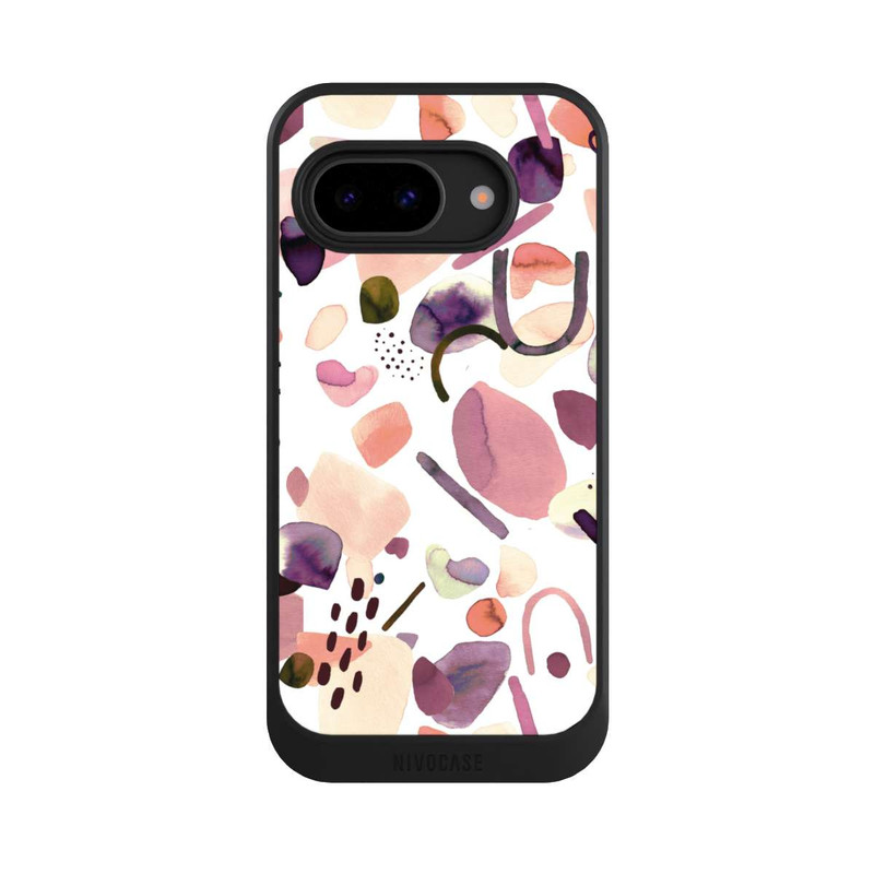 Pixel 9a NIVOcore Aquarelle Formes abstraites Mauve