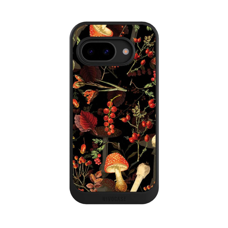 Pixel 9a NIVOcore Mushroom Pattern Black