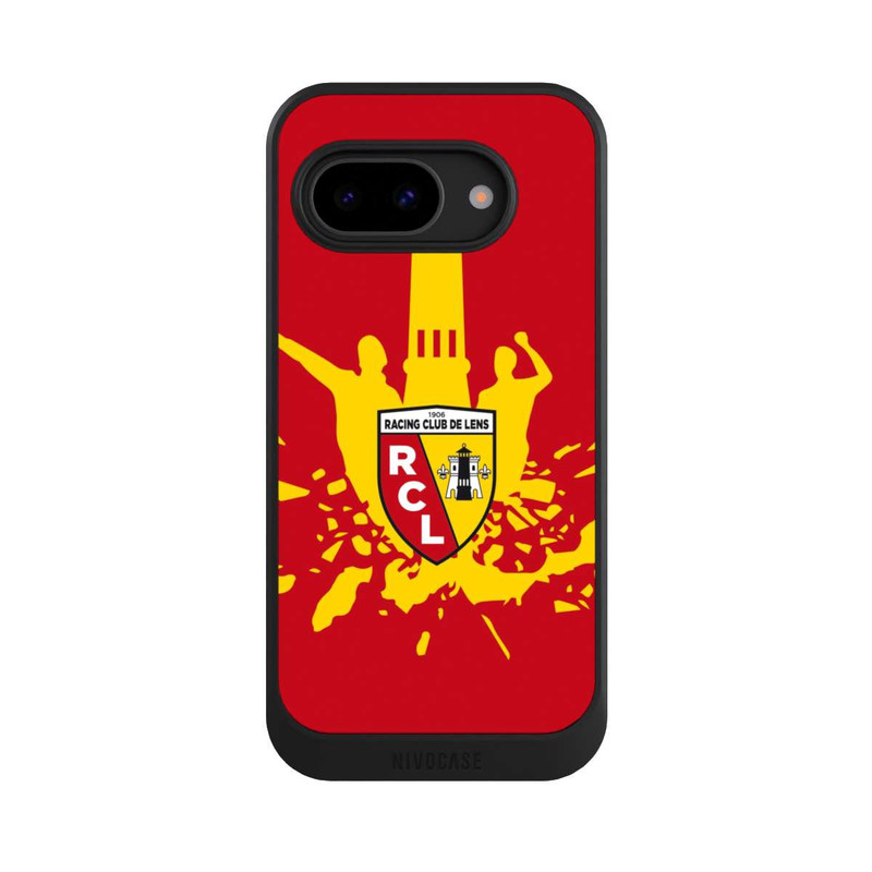 Pixel 9a NIVOcore RC Lens Turm Gelb auf Rot