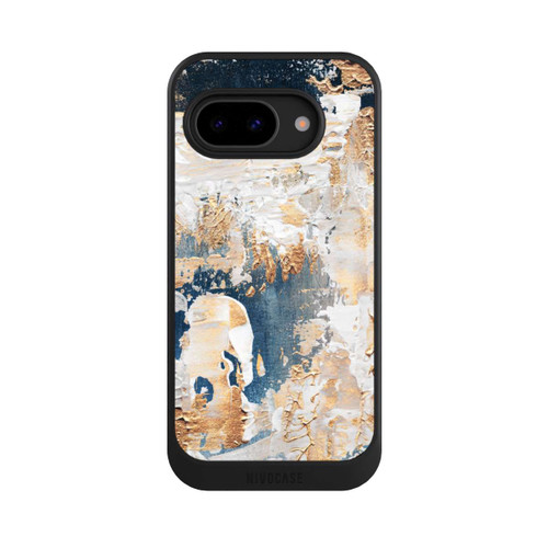Google Pixel 9a NIVOcore Abstraktion Blau und Gold