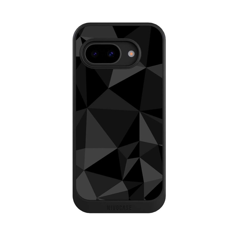 Pixel 9a NIVOcore Motif Polygone Noir