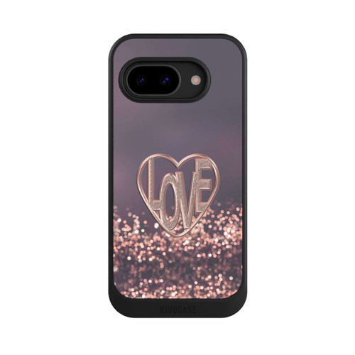 Google Pixel 9a NIVOcore LOVE Glitzerrosa