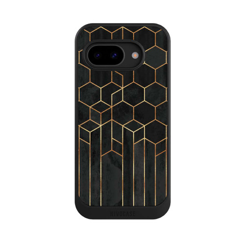 Google Pixel 9a NIVOcore Schwarze Sechsecke