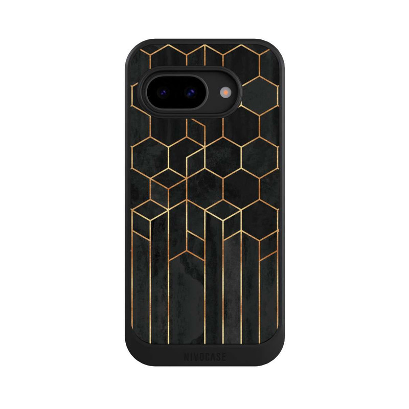 Pixel 9a NIVOcore Hexagones noirs