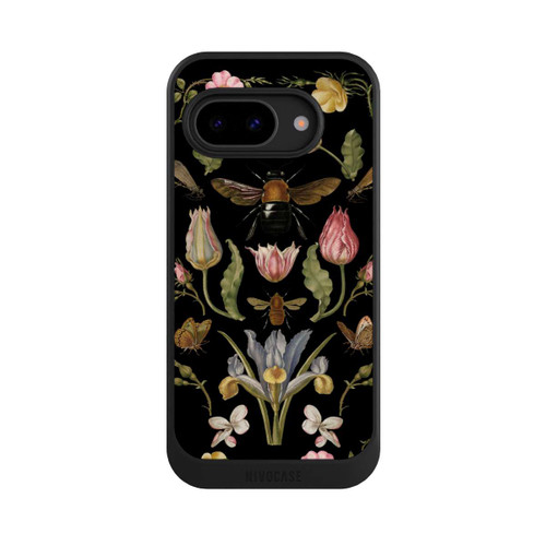 Google Pixel 9a NIVOcore Wildblumen und Biene Schwarz