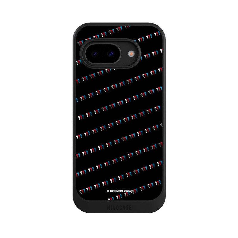 Pixel 9 a NIVOcore Drei Fragezeichen Muster Schräg