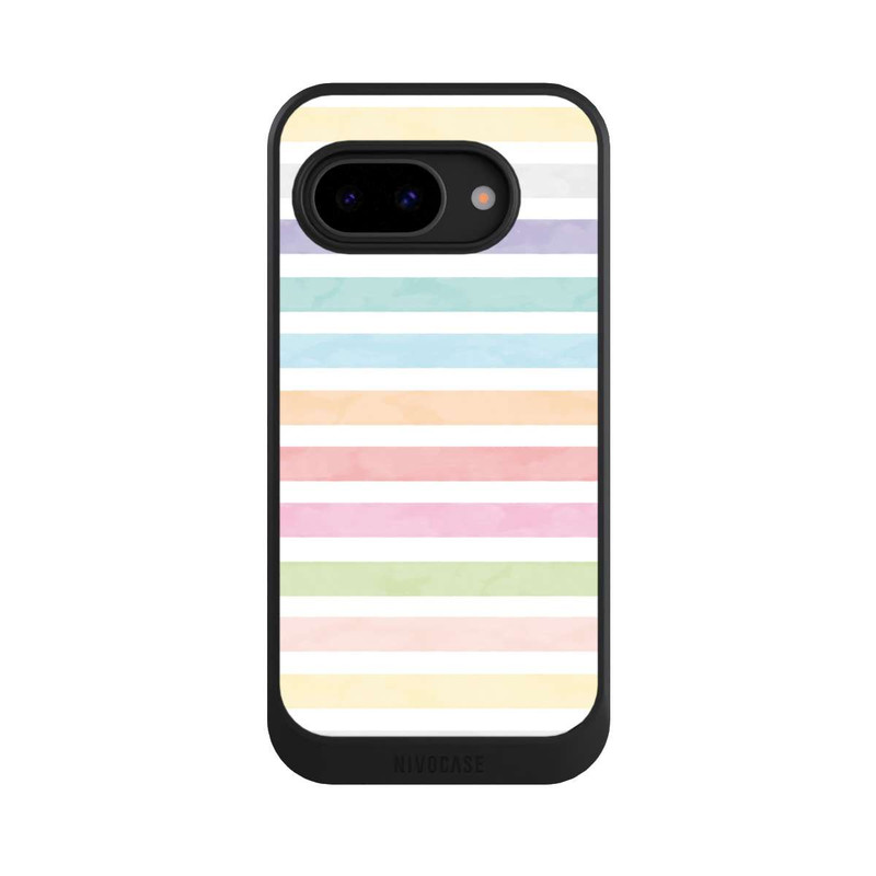 Pixel 9a NIVOcore Rainbow Colorful Stripes