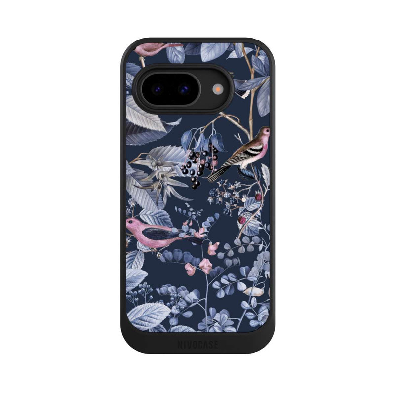 Pixel 9a NIVOcore Vögel und Beeren blau