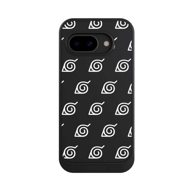 Pixel 9 a NIVOcore Weißes Konoha-Muster Transparent
